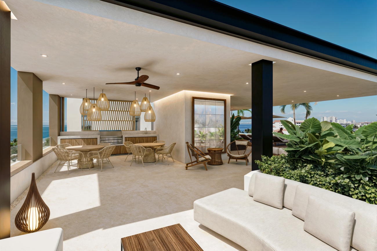 Rooftop social area